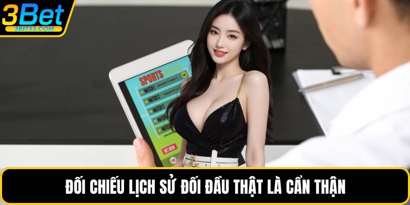 Đối chiếu lịch sử đối đầu thật là cẩn thận